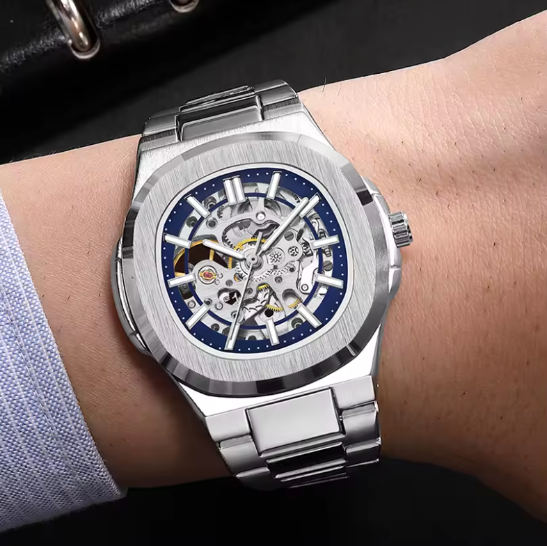 Skeleton Automatic Sapphire Steel